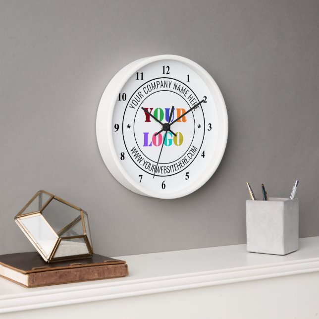 Personnaliser votre logo d'entreprise Horloge de t (Bureau)