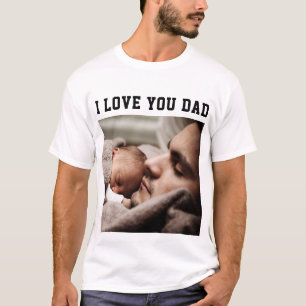Personnaliser votre papa photo T-shirt Fête des pè