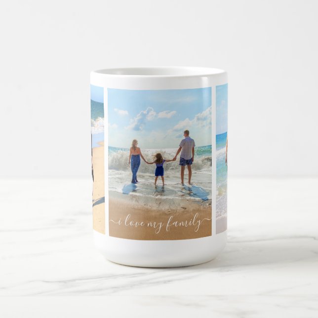 Personnaliser Votre Photo Collage Mug - I Love My  (Centre)