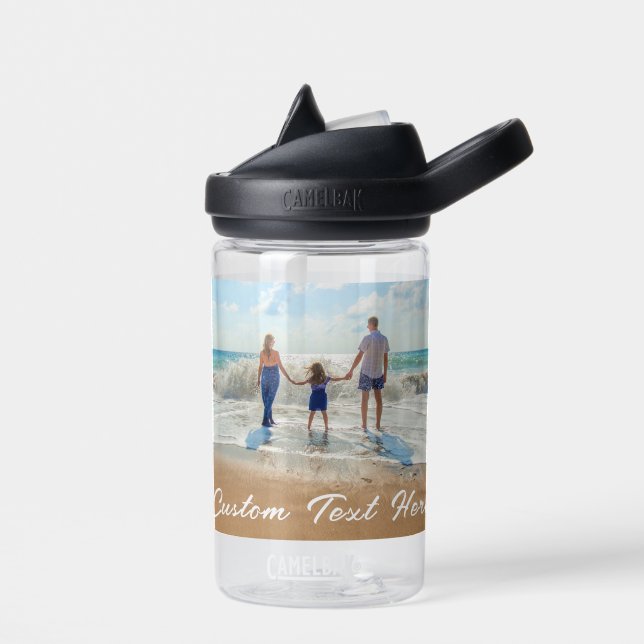 Personnaliser votre photo Texte Bouteille d'eau pe (Gauche)