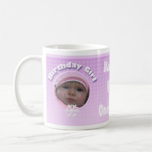 Personnalisez Birthday Girl Winter Onederland mug