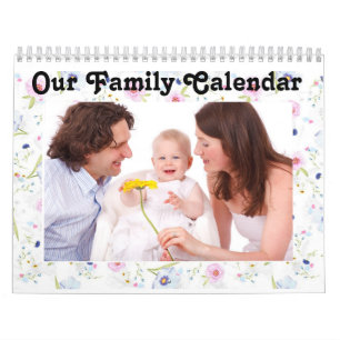 Personnalisez ce calendrier "Notre famille"