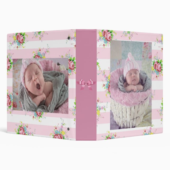 Personnalisez ce livre de bébé Classeur à 3 anneau (Arrière-plan)