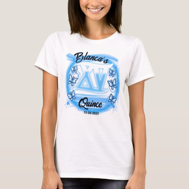 Personnalisez cette aérographe #3 T-shirt Quince (Devant)