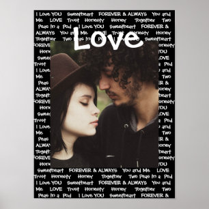 Personnalisez cette affiche "Amour" avec votre pho