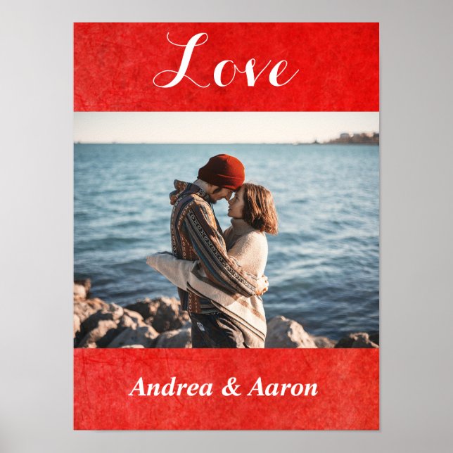 Personnalisez cette affiche "Amour" avec votre pho (Devant)