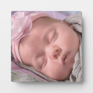 Personnalisez cette plaque photo bébé