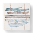 Personnalisez Coastal Driftwood Welcome Beach Hous