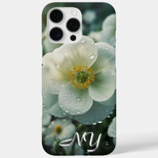 Personnalisez Floral Monogram Coque pour iPhone 16