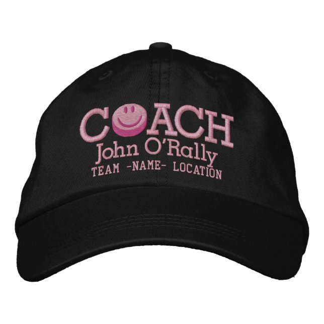 Personnalisez Hockey Coach Casquette Votre nom! (Devant)