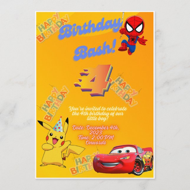 Personnalisez la carte d'anniversaire de votre pet (Devant)