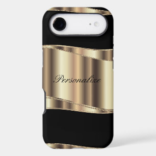 Personnalisez la conception métallique d'or