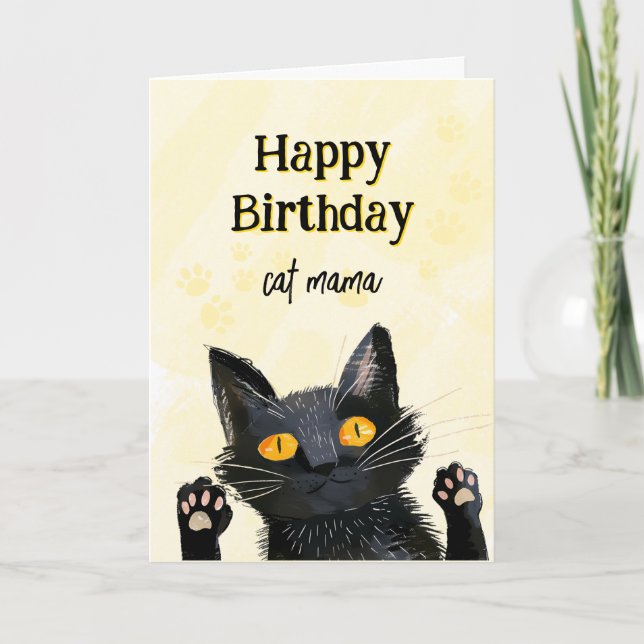 Personnalisez la jolie carte d'anniversaire de cha (Devant)