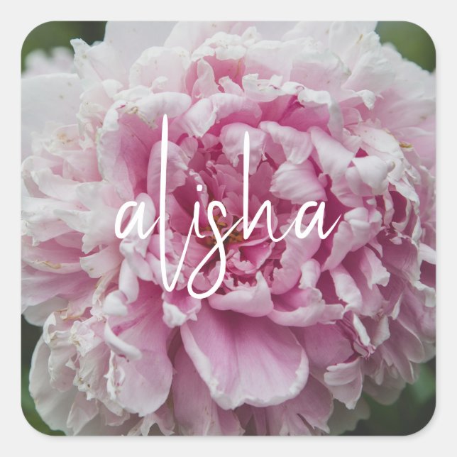 Personnalisez-Le ! Stickers Floral Peony Rose (Devant)