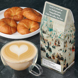 Personnalisez Paysage d'hiver avec patineurs 1608 