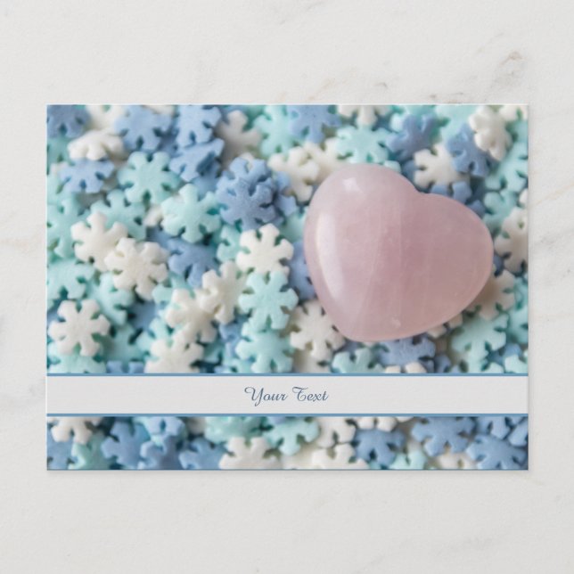 Personnalisez une carte postale de flocons de neig (Devant)