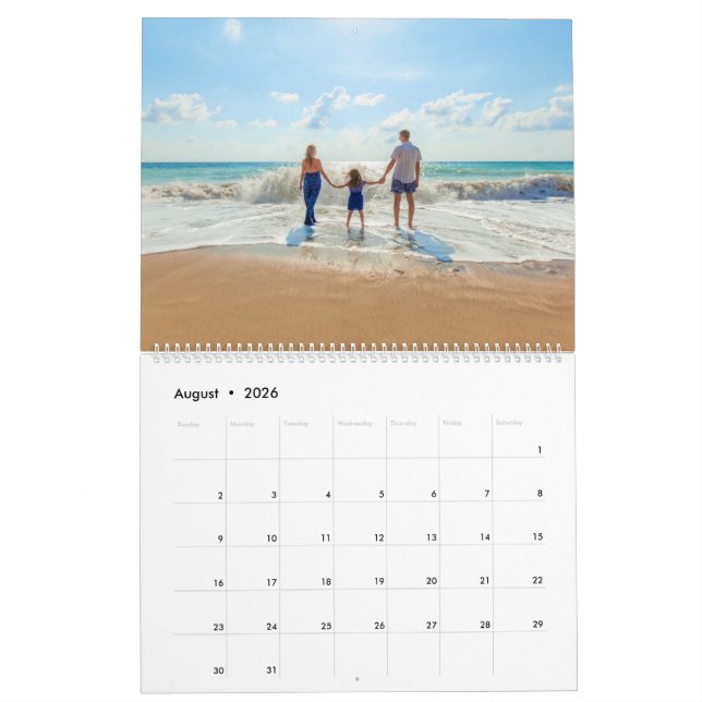 Personnalisez votre cadeau de calendrier photo pré (Aug 2026)