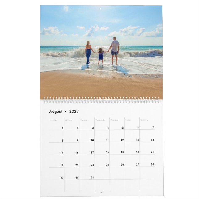 Personnalisez votre cadeau de calendrier photo pré (Aug 2027)
