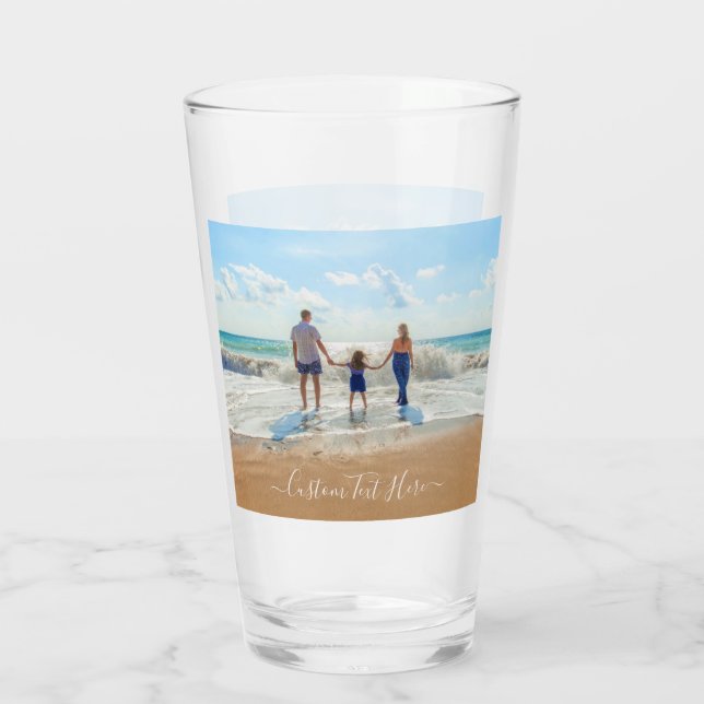 Personnalisez votre cadeau de verre photo avec le  (Dos)