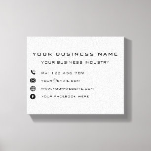 Personnalisez votre entreprise sur toile promotion