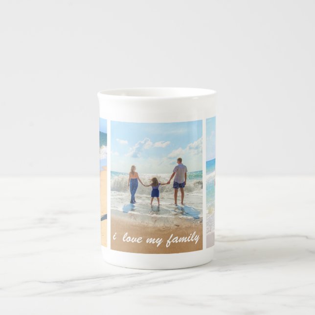 Personnalisez votre famille Photo Collage Mug avec (Devant)