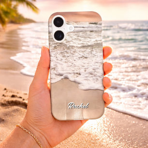 Personnalisez Votre Nom Rivage Mousseux Vagues de