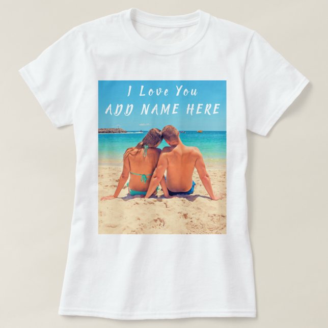 Personnalisez votre photo et votre nom T-shirt Tex (Design devant)