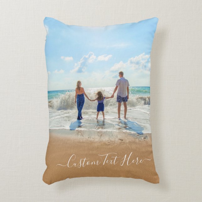Personnalisez votre photo et votre texte Coussin p (Devant(Vertical))