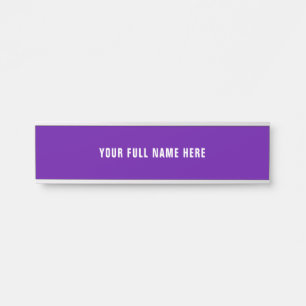 Personnalisez votre plaque de porte avec votre nom