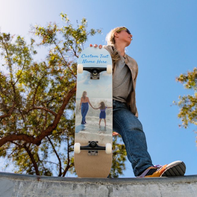 Personnalisez votre skateboard photo avec le nom d (Extérieur 1)