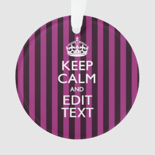 Personnalized KEEP CALM and Your Text on Pink