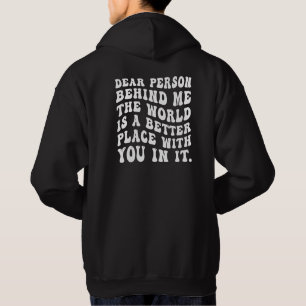 Personne Derrière Moi, Impression Dos Sweat à Capu