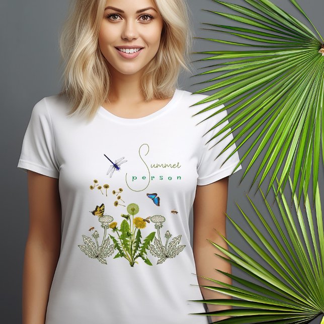 Personne d'été Dandelion Bénéficiaires Dit T-shirt (Créateur téléchargé)