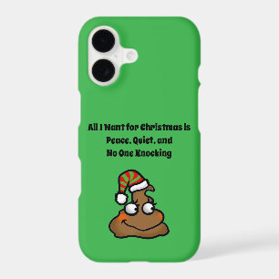 Personne ne frappe Drôle de Noël Toilettes Humour