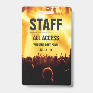 Personnel   Badge de laissez-passer pour tous les 