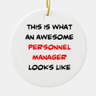 personnel manager, awesome ceramic ornament