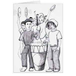 Personnes de danse de tambour de rythmes