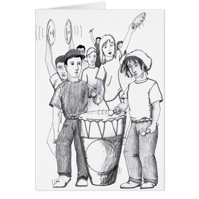 Personnes de danse de tambour de rythmes (Devant)