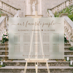 Personnes favorites 10 Mariage de table Siège givr