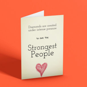 Personnes fortes Carte d'encouragement inspiration