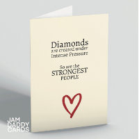 Personnes fortes Carte d'encouragement inspiration