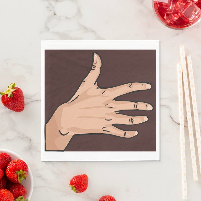 Persons Hand Paper Napkins (Creator Uploaded)