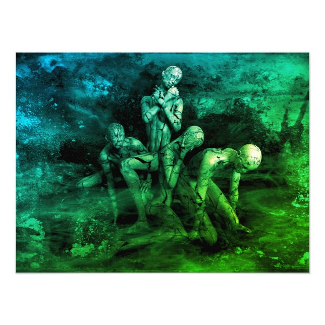 Persons paint arts photo print (Front)