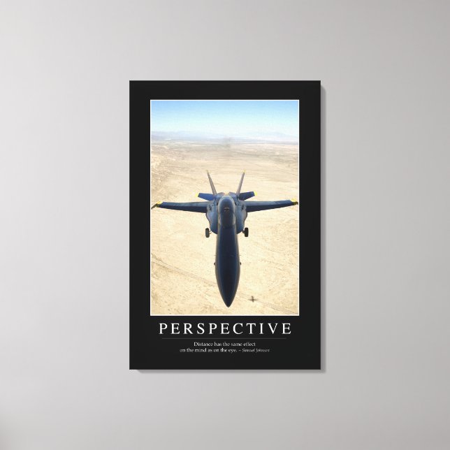 Perspective: Inspirational Quote 1 Canvas Print (Front)