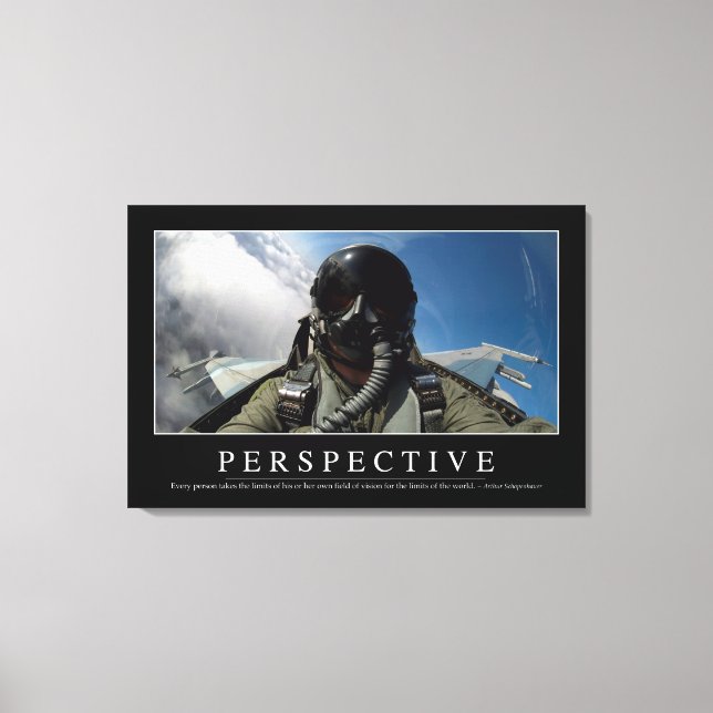 Perspective: Inspirational Quote 2 Canvas Print (Front)