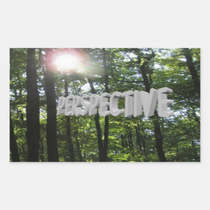 Perspective Motivational Sun Through Trees Sticker