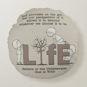 Perspective of Life Round Pillow