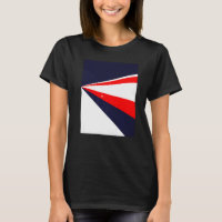 Perspective retro design red white blue