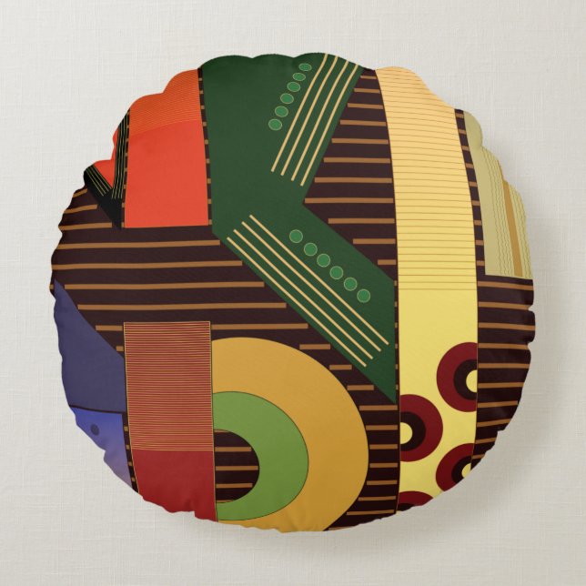 Perspective Round Throw Pillow (Front)