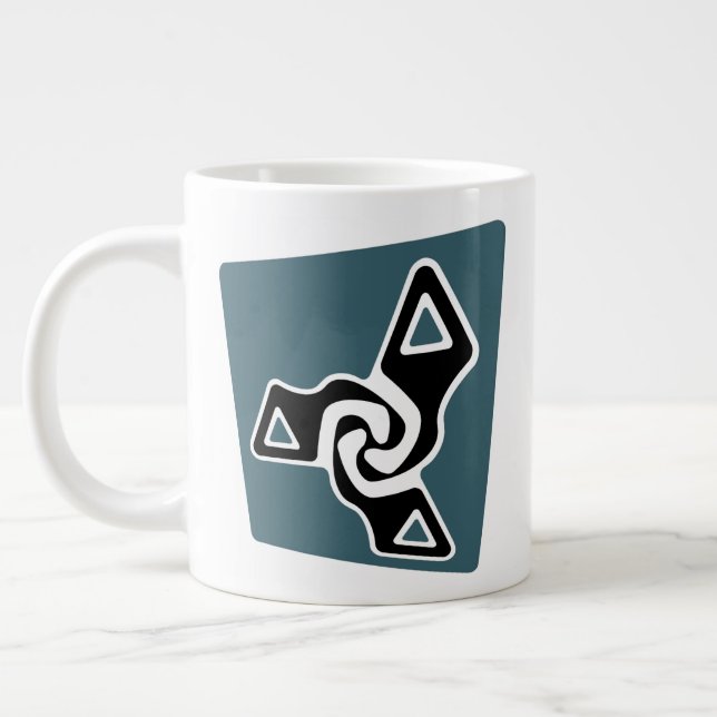 Perspective Tri-Arrows Large Coffee Mug (Left)